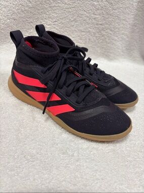 Adidas Predator Indoor Soccer Shoes Black Red Unisex Size 2